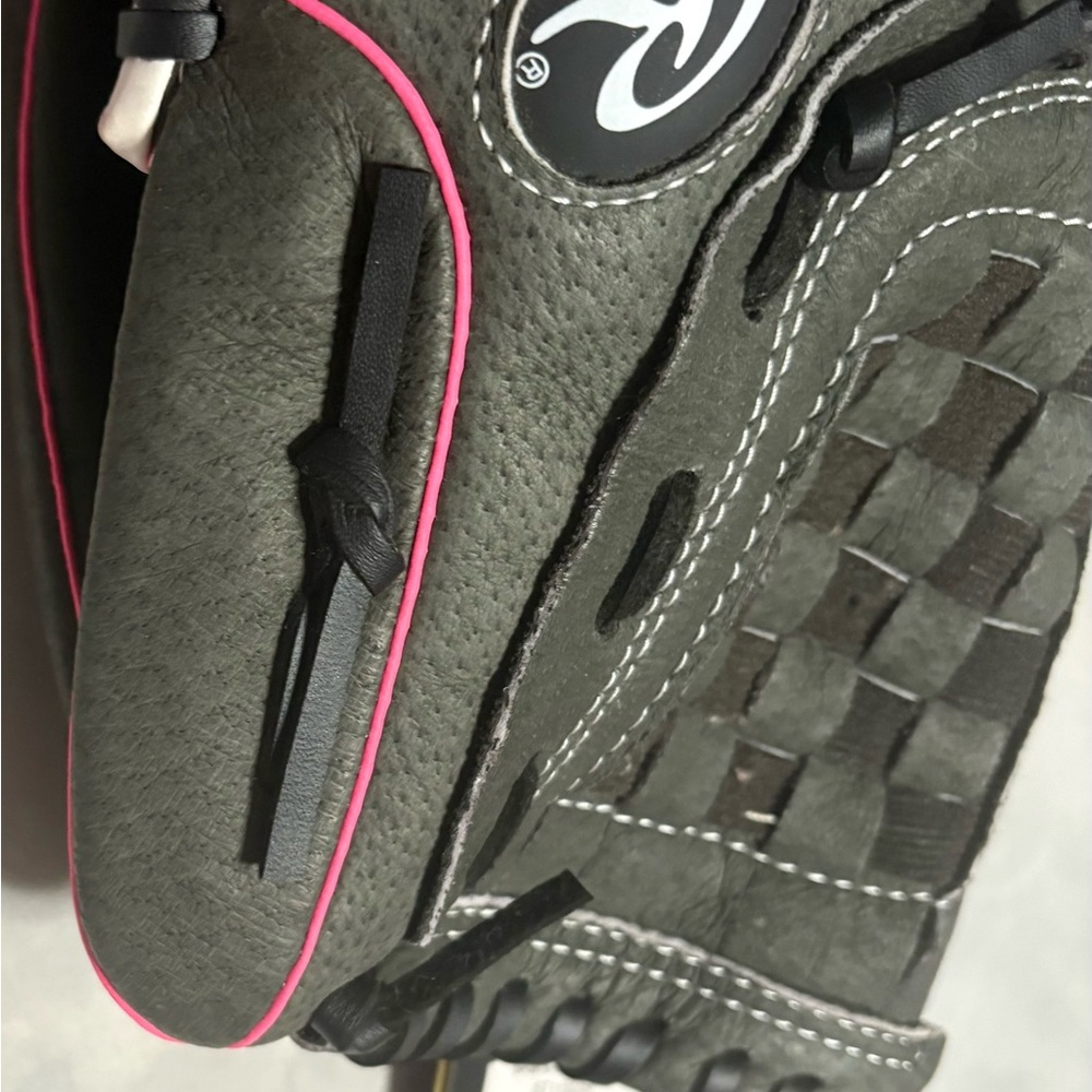 Rawlings Storm Softball Glove with Pink Trim - Picture 10 of 14